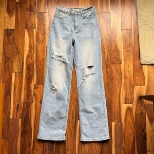 Vibrant M.I.U. Distressed Ripped Denim Lightwash JEANS Size 5 or 26